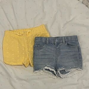🌟2 pairs of Toddler girls shorts size 3T